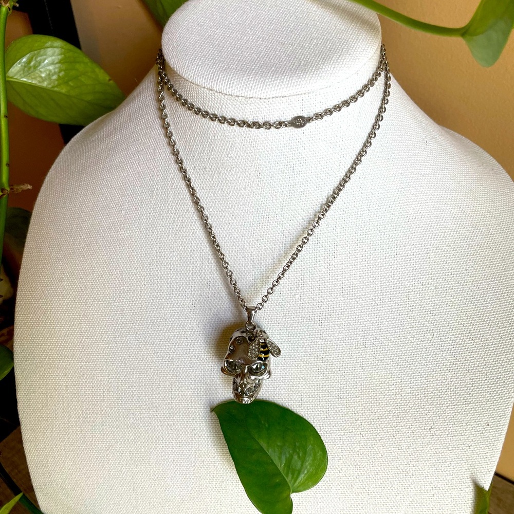 Alexander McQueen Skull & Bee Necklace